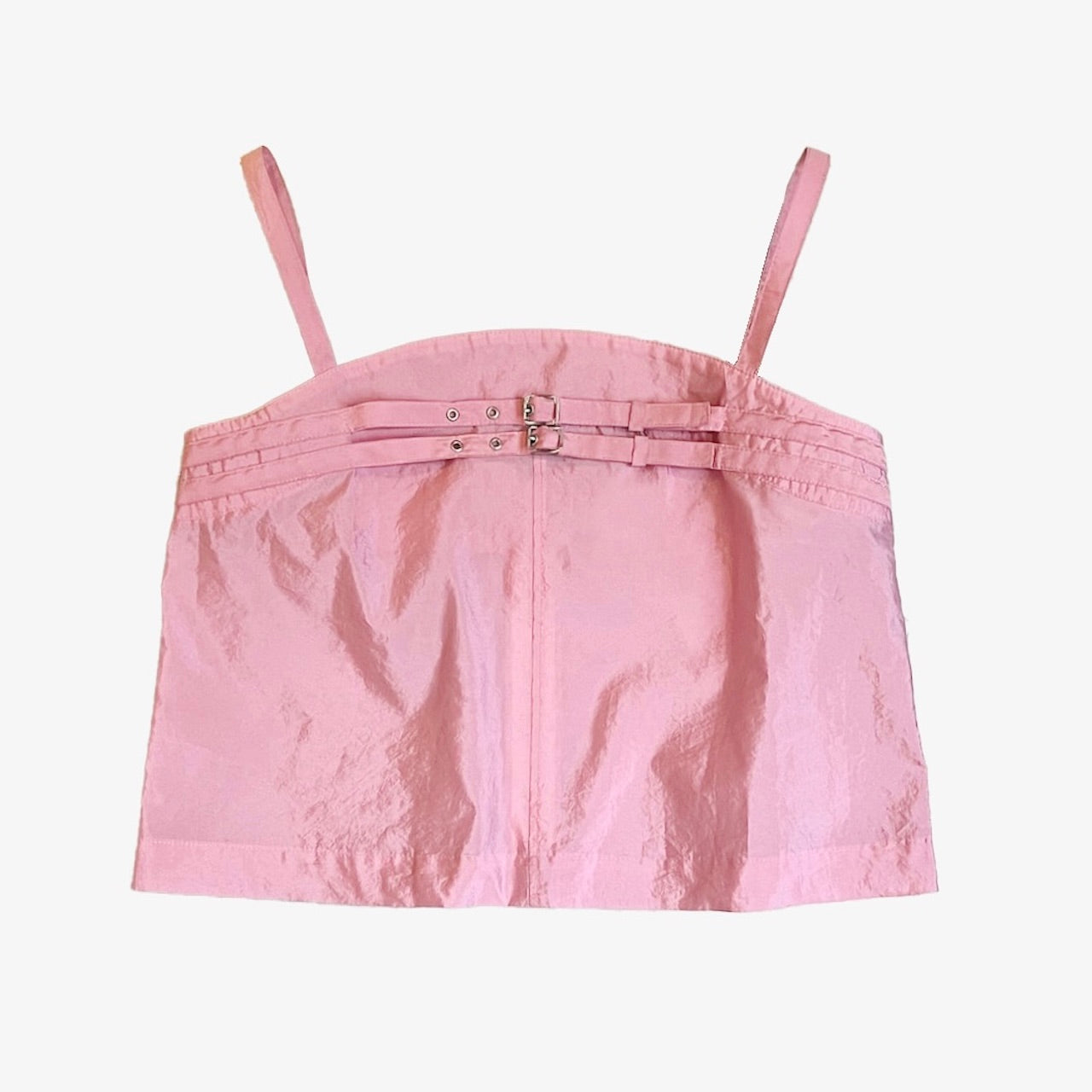 DOUBLE BELTED TAFFETA CAMISOLE