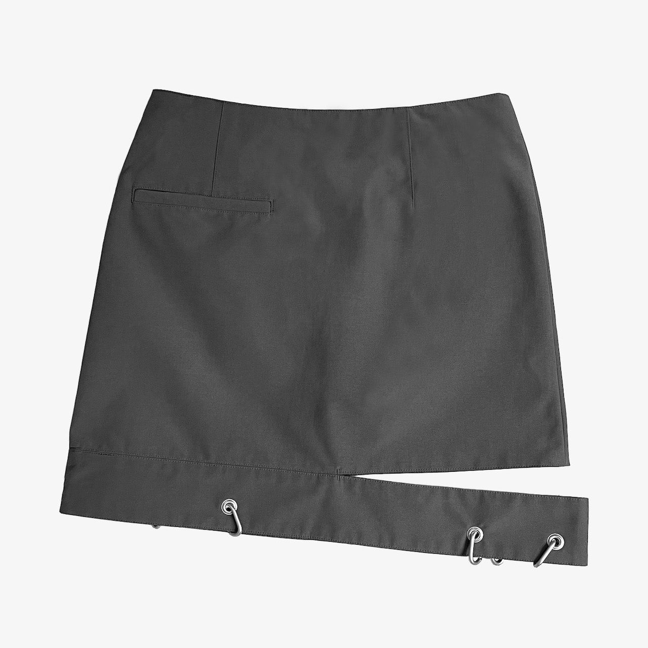 ECO WETHERCLOTH CUTOUT MINI SKIRT