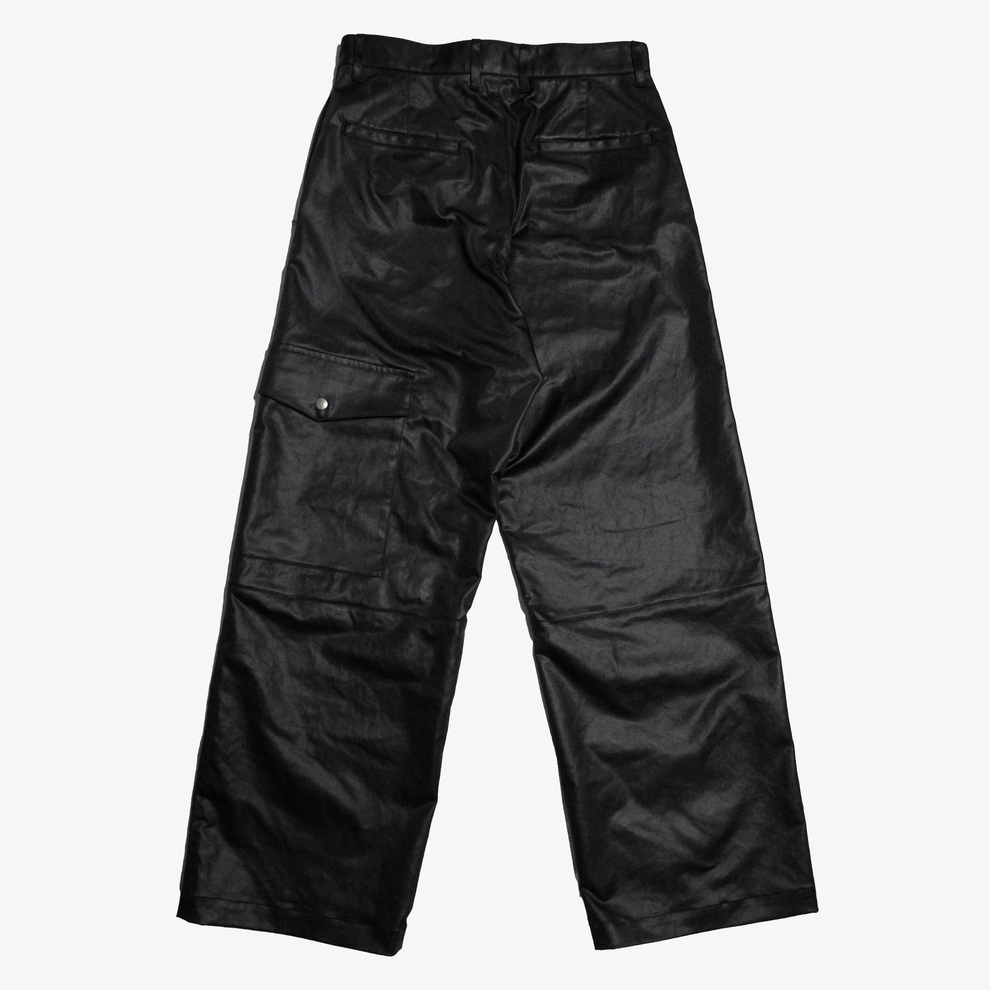 HEAVY SATIN LOOSE STRAIGHT TROUSERS