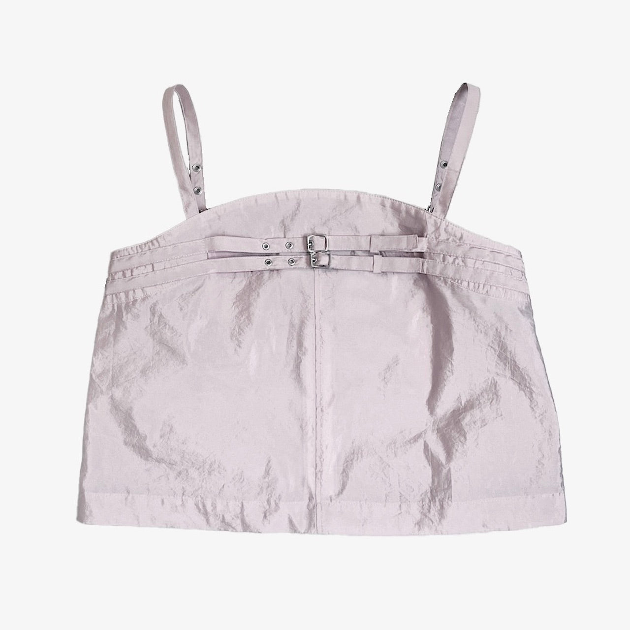 DOUBLE BELTED TAFFETA CAMISOLE