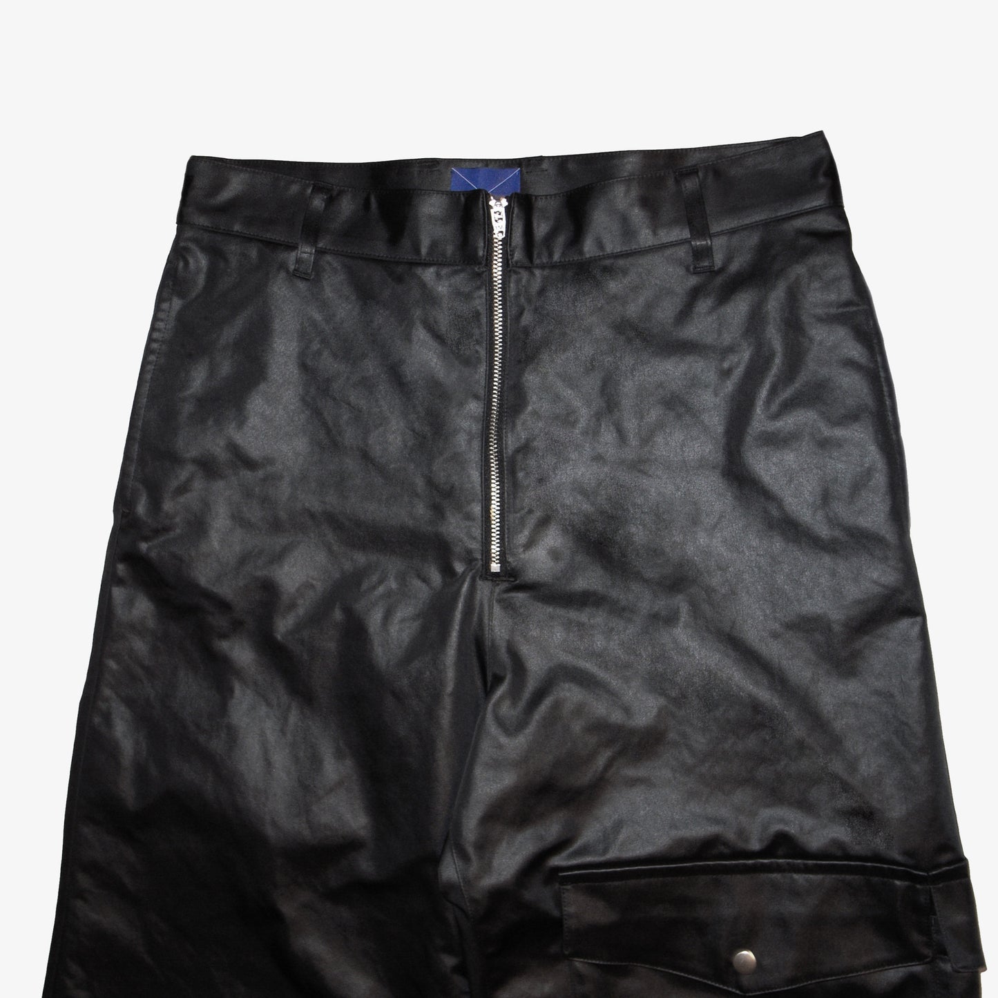 HEAVY SATIN LOOSE STRAIGHT TROUSERS