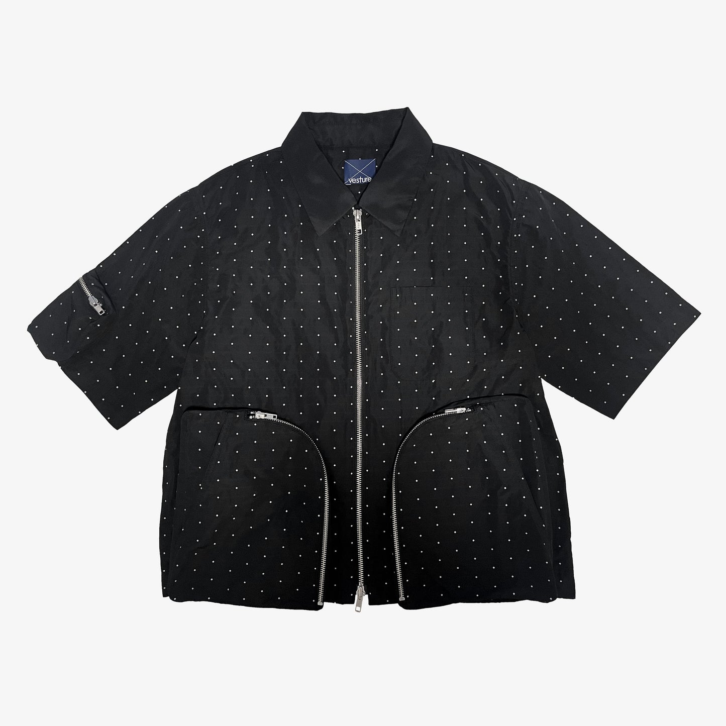 DOT JACQUARD HALF SLEEVE JACKET