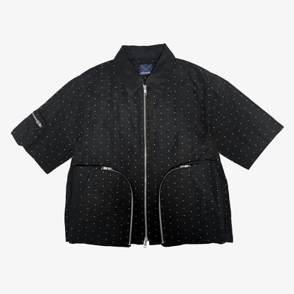 DOT JACQUARD HALF SLEEVE JACKET