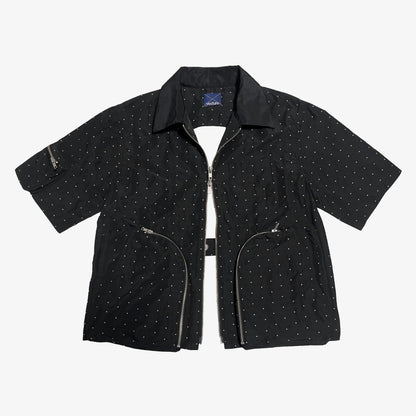 DOT JACQUARD HALF SLEEVE JACKET