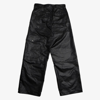 HEAVY SATIN LOOSE STRAIGHT TROUSERS