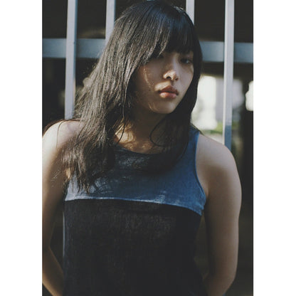 VELVETEEN BI-COLOR MINI DRESS