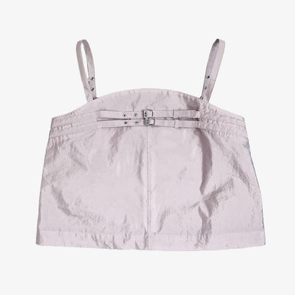 DOUBLE BELTED TAFFETA CAMISOLE