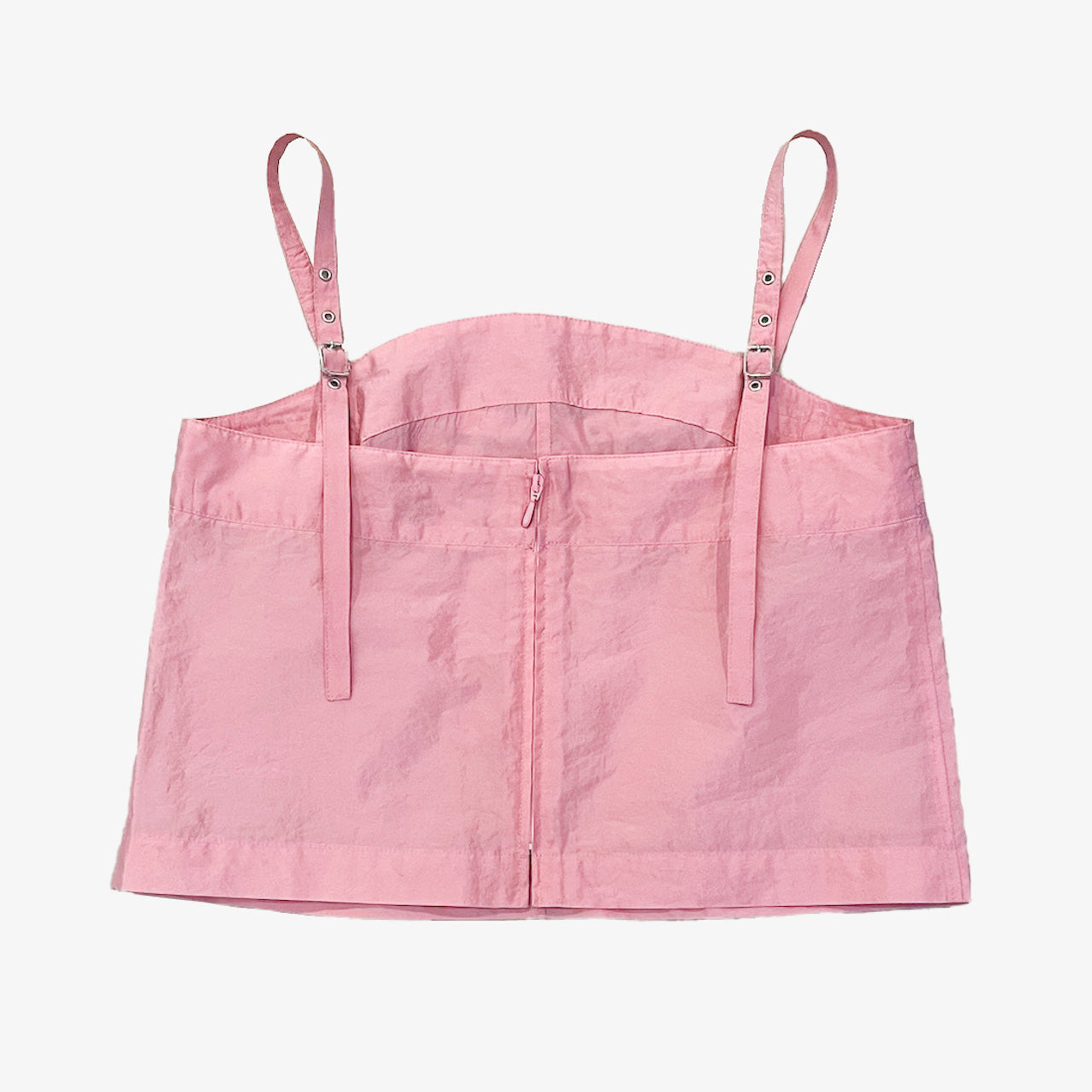 DOUBLE BELTED TAFFETA CAMISOLE