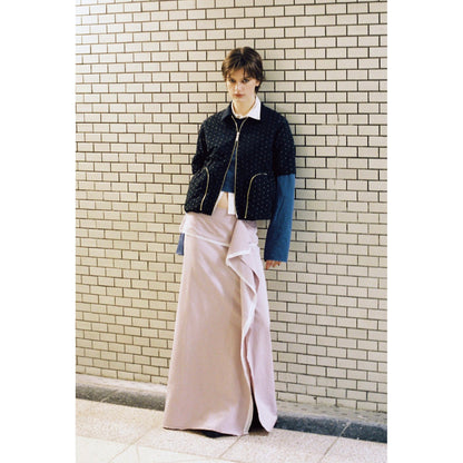 DOT JACQUARD HALF SLEEVE JACKET